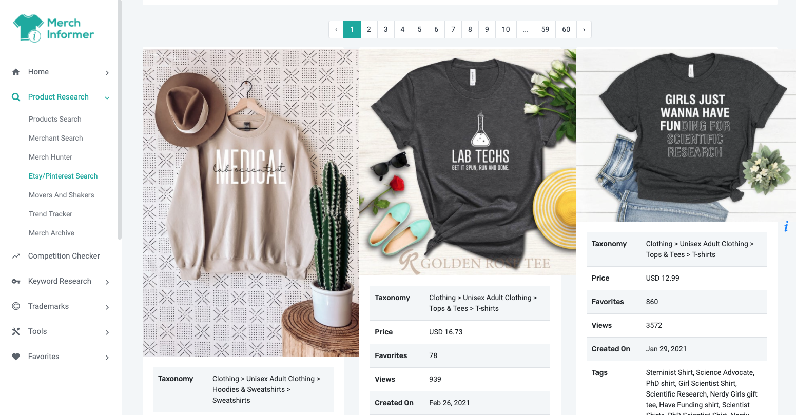 How to Use Merch Informer For Research